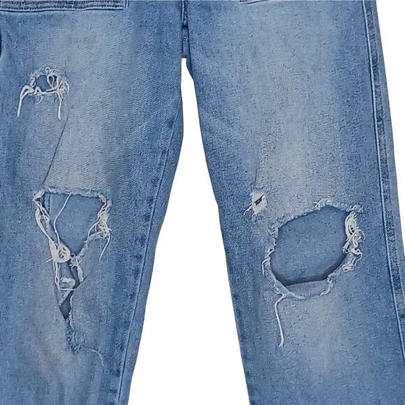 Celebrity Pink Jeans Juniors 0 Blue Carpenter High Rise Crop Straight Denim - Picture 5 of 12